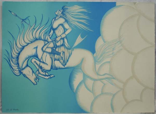 Native American Signed + Numbered Print, A Momaday (1 of 2)