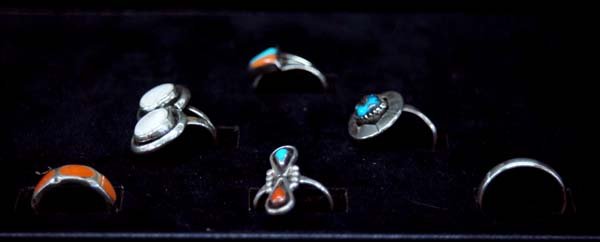 1950's Navajo + Zuni Silver Rings, Various Sizes (1 of 4)