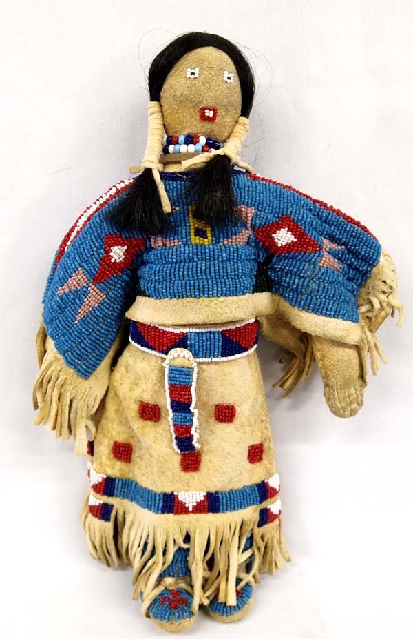 Exquisite Plains Indian Beaded Doll (1 of 2)