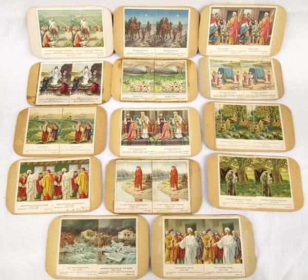 Collection of 14 Biblical Stereoscope Cards (1 of 3)