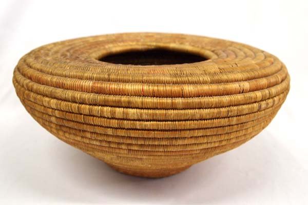 3 Toned Tribal Basket: 3 Toned Tribal Basket, measures 6''H x 13''D