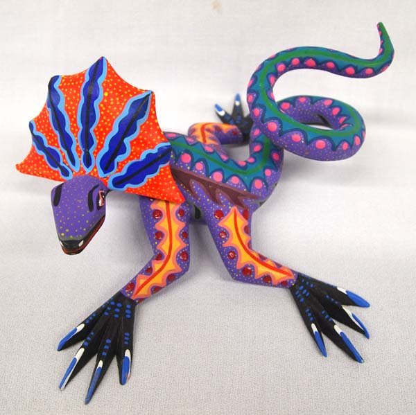 Mexican Oaxacan Carved Lizard Alebrije by Carillo (1 of 4)
