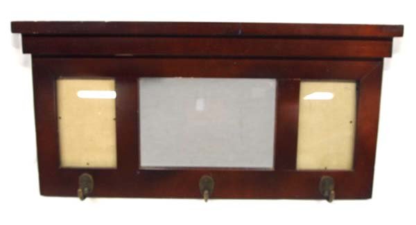 Mahogany Wood Picture Frame Mirror Shelf (1 of 2)
