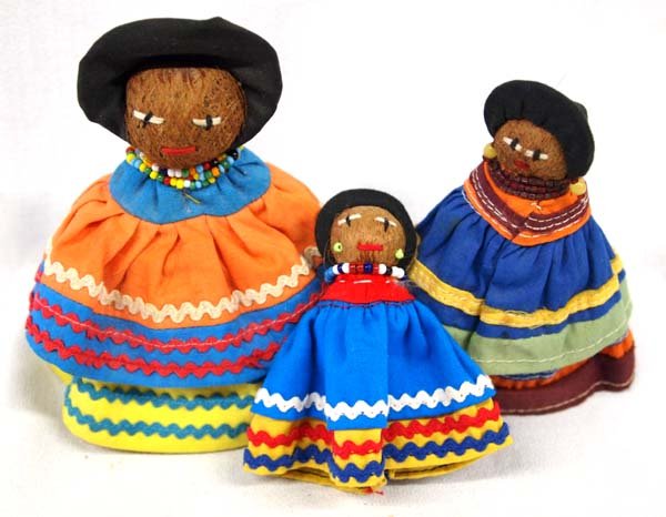 3 Native American Seminole Dolls (1 of 2)