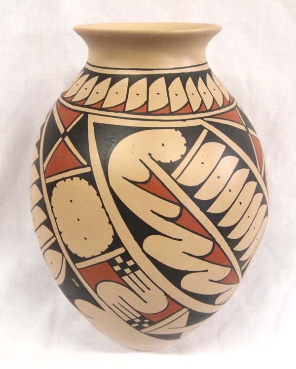 Mexican Mata Ortiz Polychrome Pottery Jar, Ortiz (1 of 5)