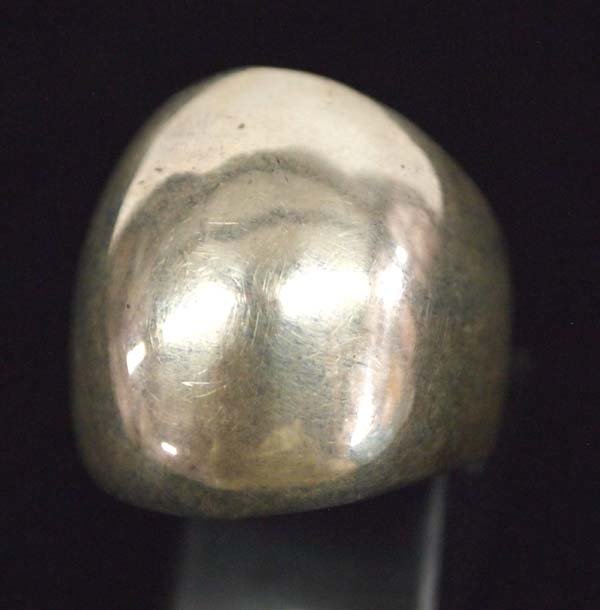 Sterling Silver Dome Ring, Size 7.75 (1 of 3)