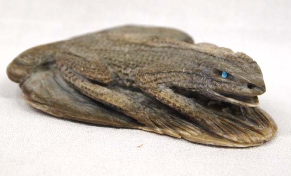 Zuni Carved Stone Lizard Fetish by C. J. Weeka (1 of 5)