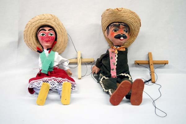 Mexican Pedro and Rosita String Marionettes (1 of 2)