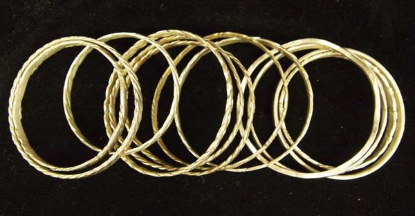 Collection of Sterling Silver Bangle Bracelets (1 of 4)