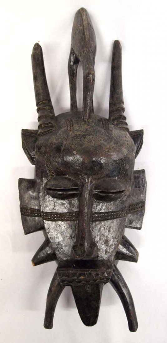 Ethnic Hand Carved Wood Mask (1 of 3)