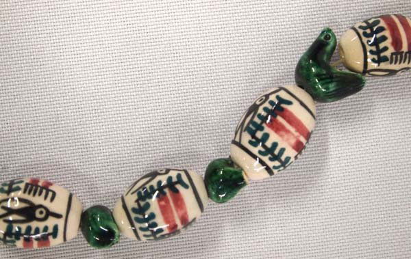 South American Hand Crafted Ceramic Bead Necklace (1 of 3)