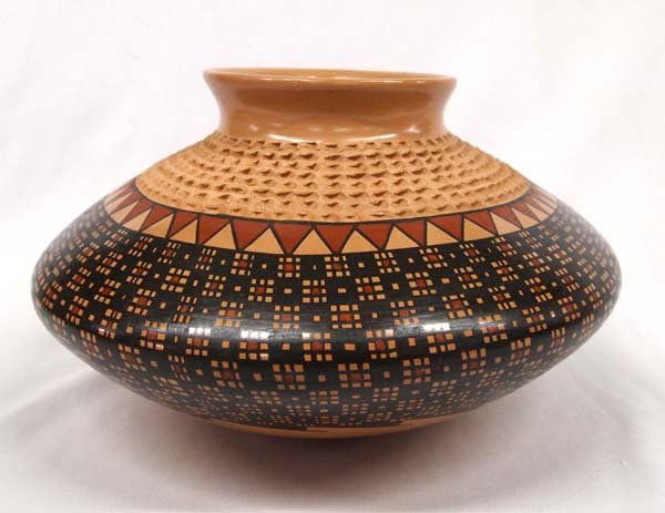 Mexican Mata Ortiz Jar by Rosa Gaona (1 of 4)