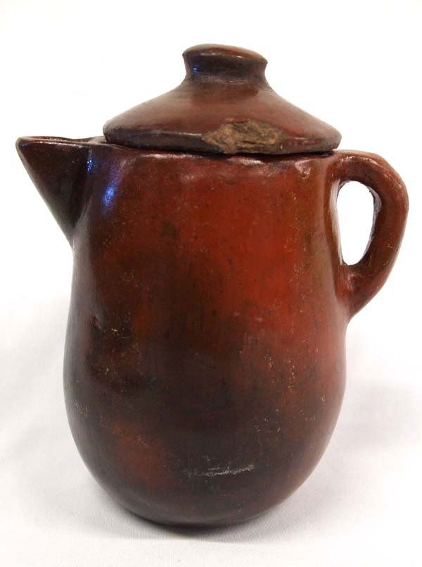 Native American Navajo Pottery Lidded Pitcher (1 of 4)