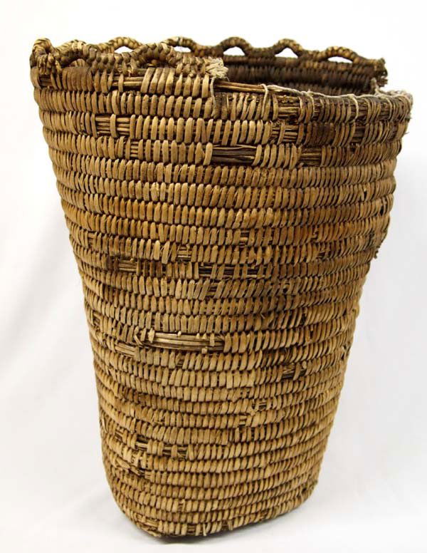 Large Antique Klickitat Cylindrical Basket (1 of 4)