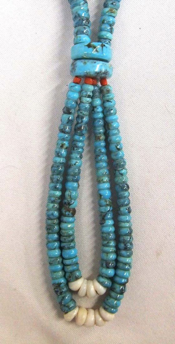 Vintage Santo Domingo Turquoise Rondelle Necklace (1 of 5)