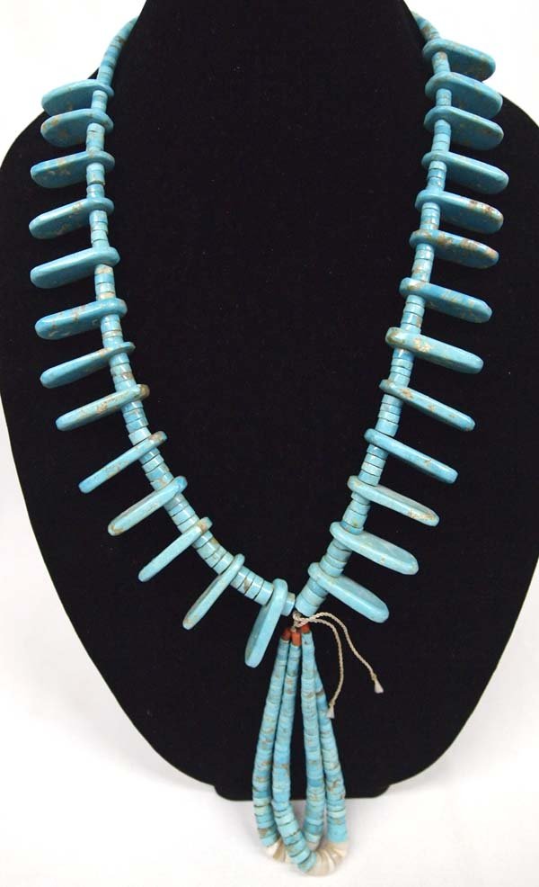 Exceptional Santo Domingo Turquoise Necklace (1 of 4)
