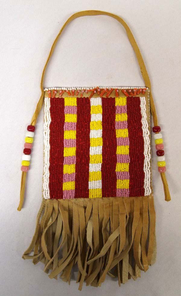 Native American Plains Indian Beaded Belt Pouch (1 of 3)