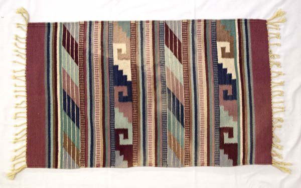 Mexican Zapotec 100 Percent Wool Rug (1 of 4)