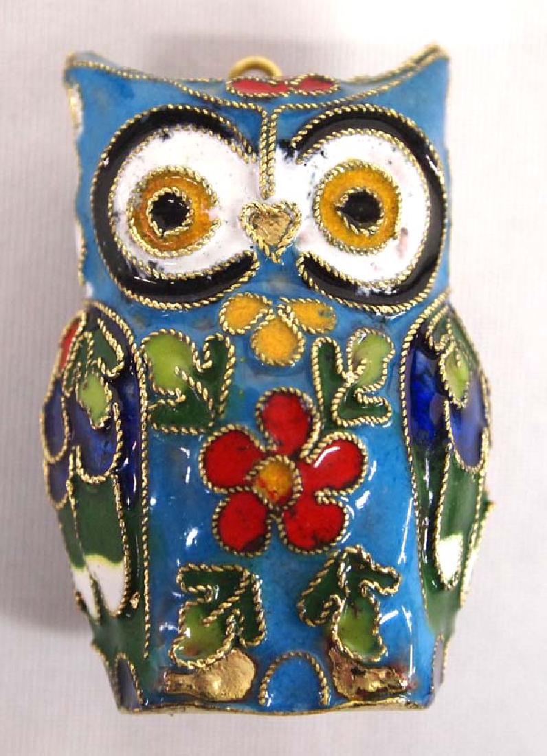 Cloisonne Owl Figure, 1'' x 2'', $6.50 S&H (1 of 1)