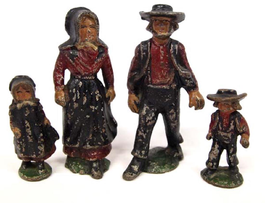 Cast Iron Amish Family, 4'', $6.50 S&H: Cast Iron Amish Family, 4'', $6.50 S&H