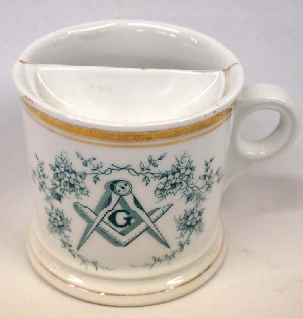 Masonic Moustache Cup, 4''H, $14 S&H: Masonic Moustache Cup, 4''H, $14 S&H