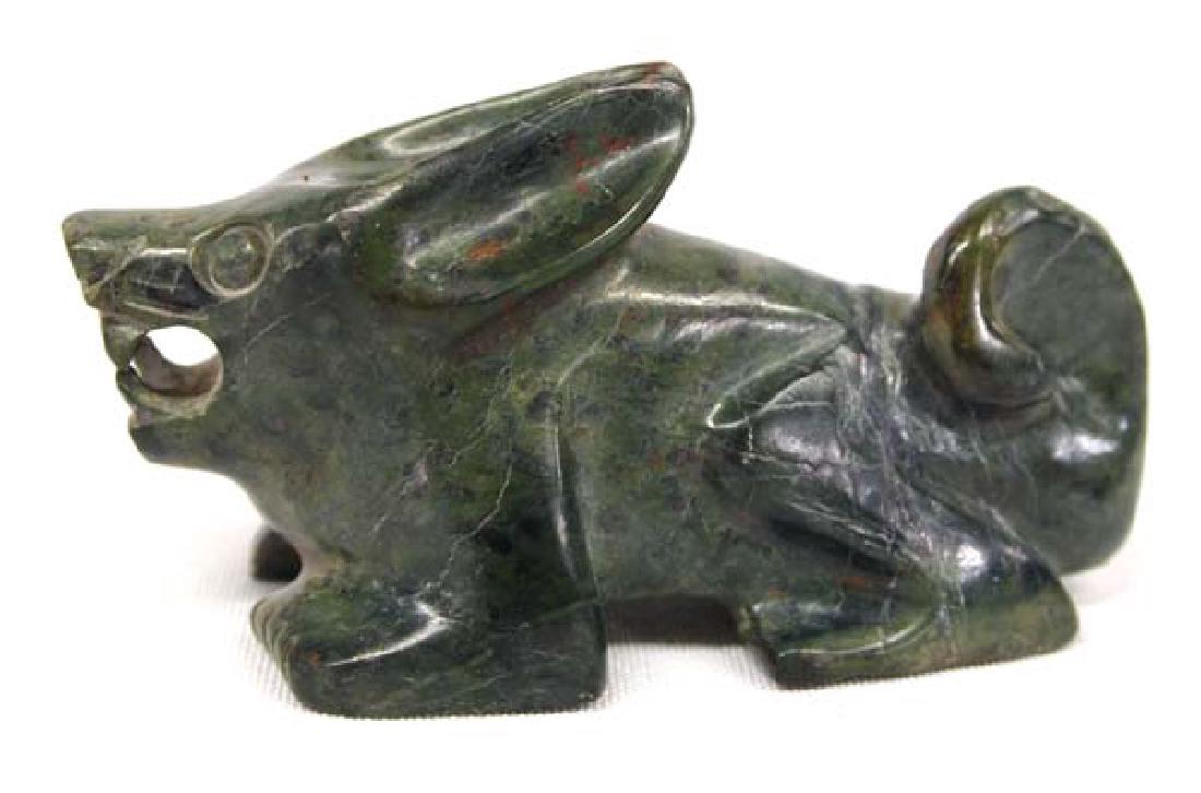 Carved Jadeite Wolf, 4''L, $6.50 S&H: Carved Jadeite Wolf, 4''L, $6.50 S&H