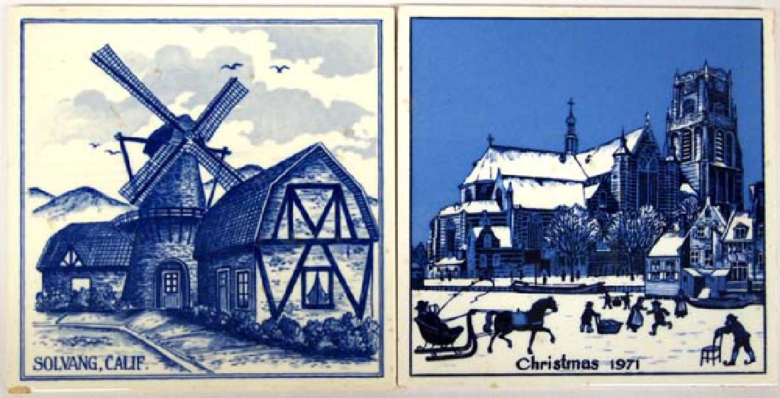2 Holland Ceramic Tiles, 6'' Square, $6.50 S&H (1 of 1)