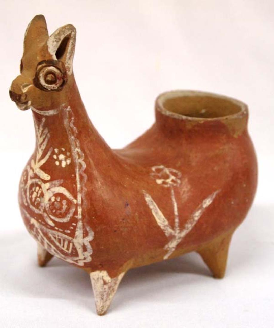South American Pottery Llama, 6''H, $6.50 S&H: South American Pottery Llama, 6''H, $6.50 S&H