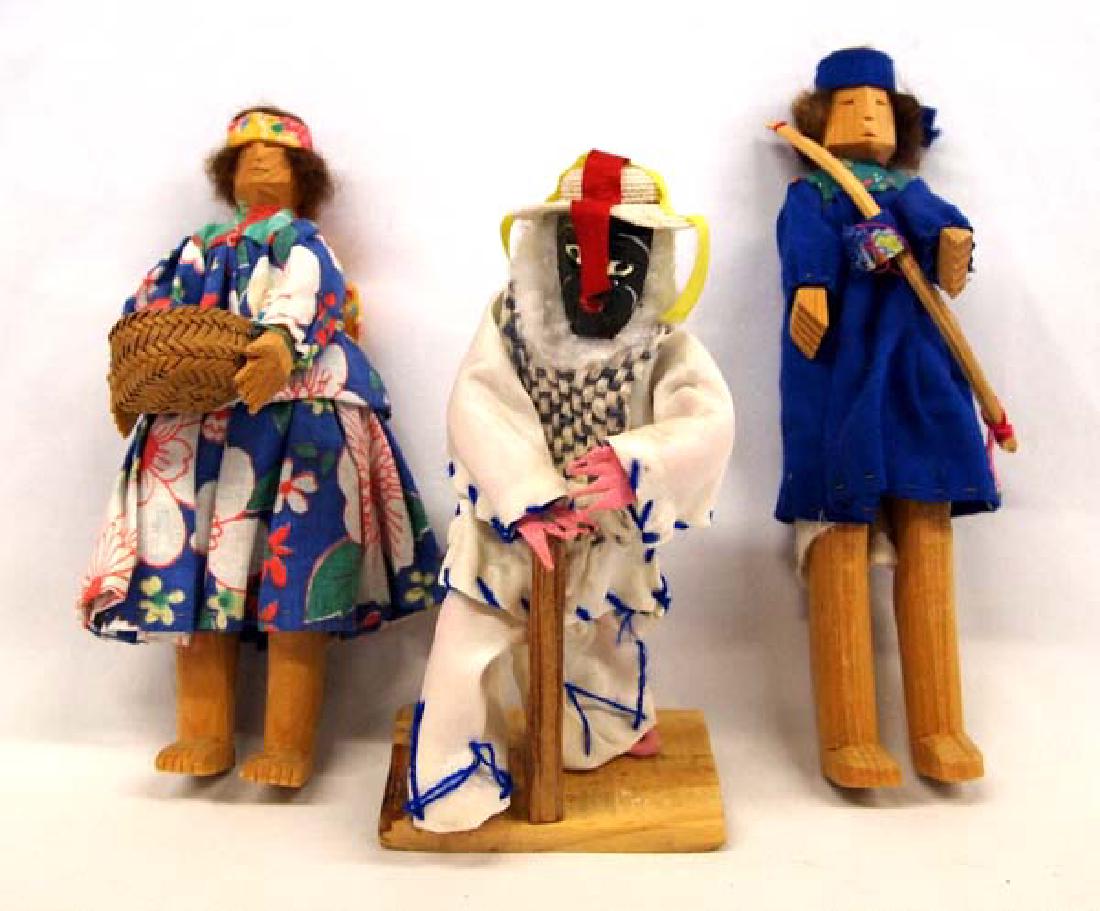 3 Mexican Dolls, 7''Longest, $6.50 S&H: 3 Mexican Dolls (2 Tarahumara & 1 Michoachan), 7''Longest, $6.50 S&H