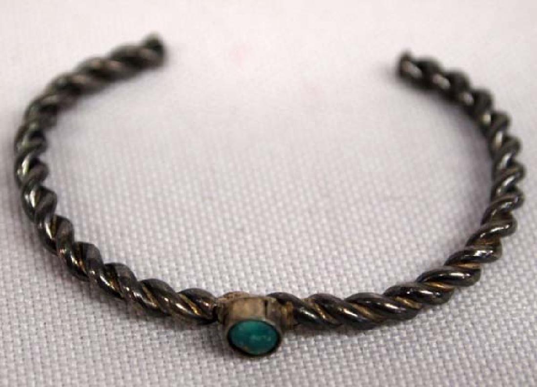 Navajo Silver Child's Bracelet, 4'', S&H $6.50: Navajo Silver Child's Bracelet, 4'' inside, S&H $6.50