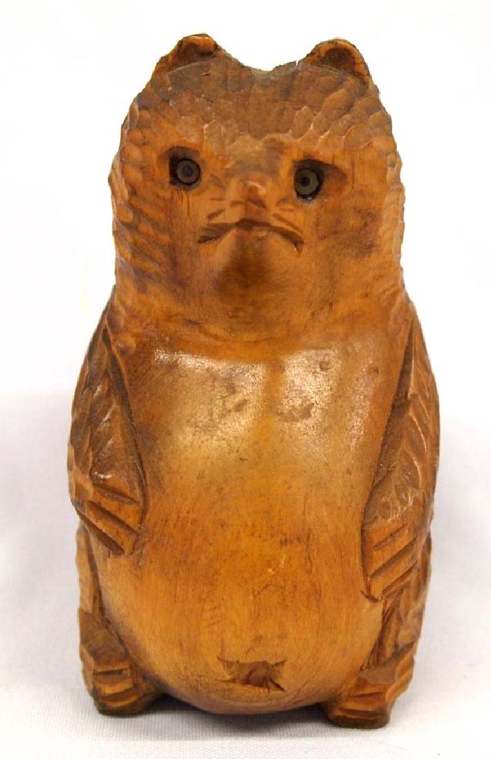Carved Wood Bear, 8''H, $6.50 S&H: Carved Wood Bear, 8''H, $6.50 S&H