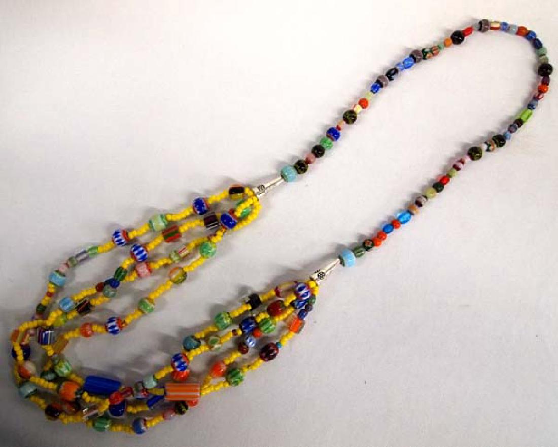 Chevron & Glass Bead Necklace, 30''L, $6.50 S&H (1 of 1)