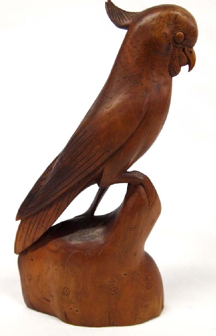 Carved Wood Cockatoo, 12''H, $6.50 S&H: Carved Wood Cockatoo, 12''H, $6.50 S&H