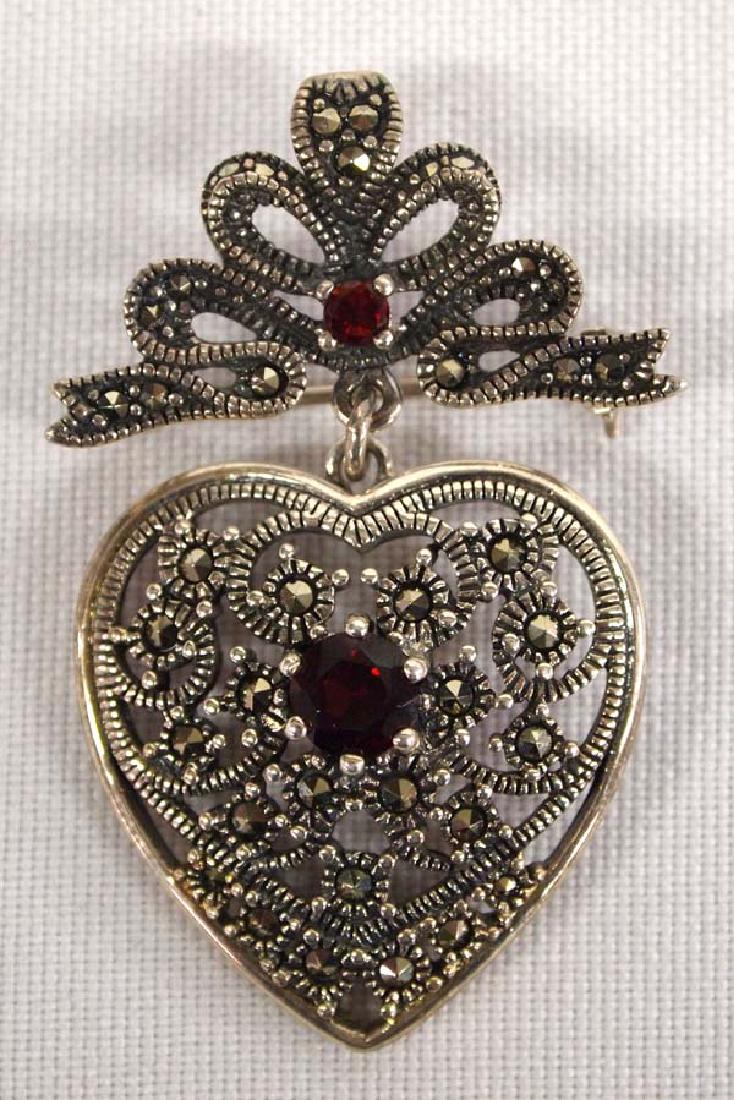 Sterling Rhinestone Pin, 2'', $6.50 S&H: Sterling Rhinestone Pin, 2'', $6.50 S&H