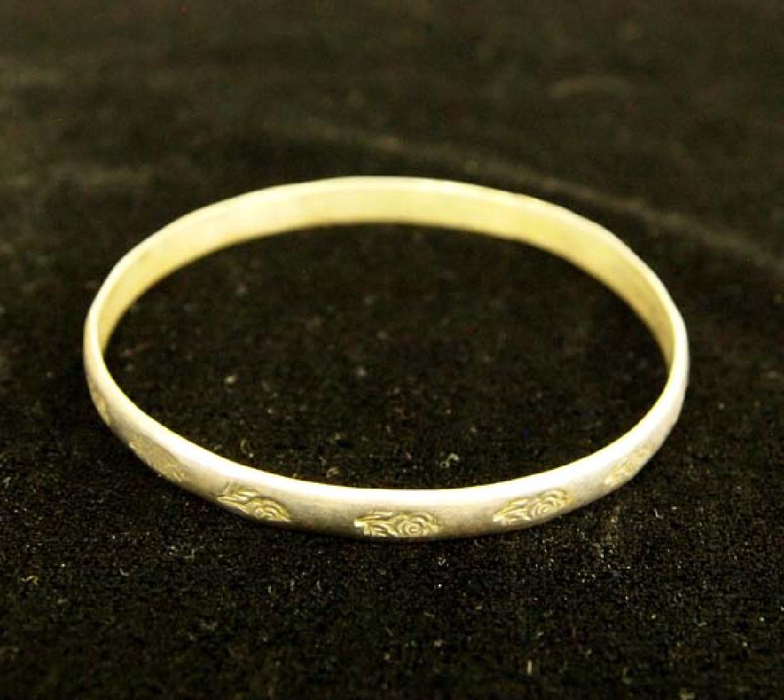 Navajo Sterling Bangle Bracelet, $6.50 S&H: Native American Navajo Sterling Bangle Bracelet, $6.50 S&H