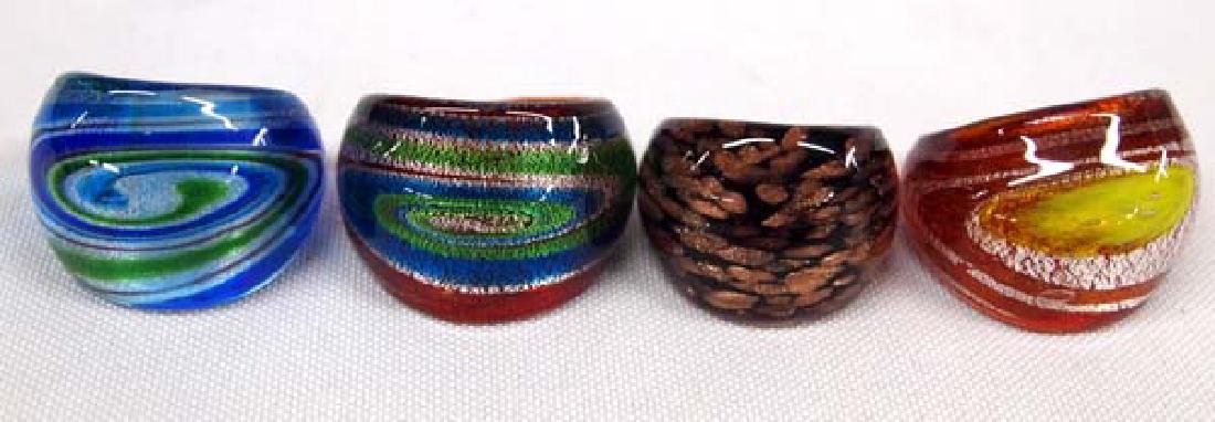 4 Dichroic Glass Dome Rings (1 of 4)