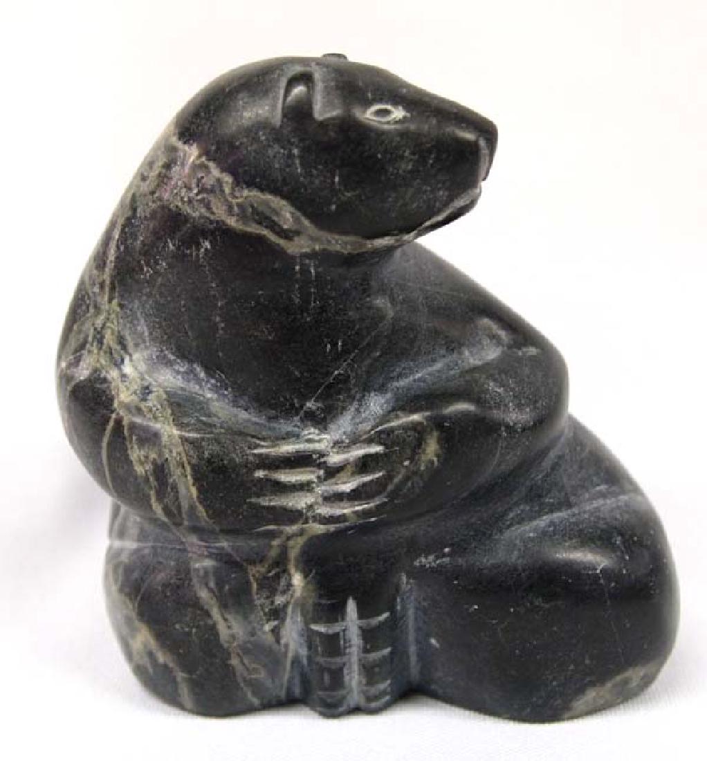 1996 Canadian Inuit Carved Stone Polar Bear (1 of 4)