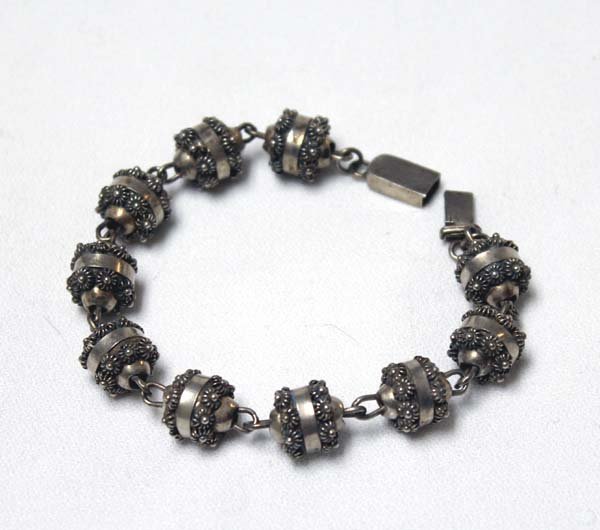 1940's Mexican Sterling Bracelet by R. Dominguez (1 of 3)