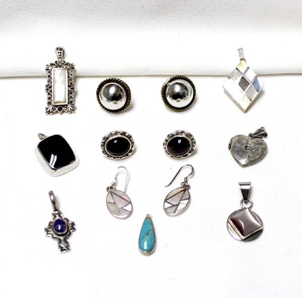 Collection of Sterling Silver Pendants & Earrings (1 of 5)