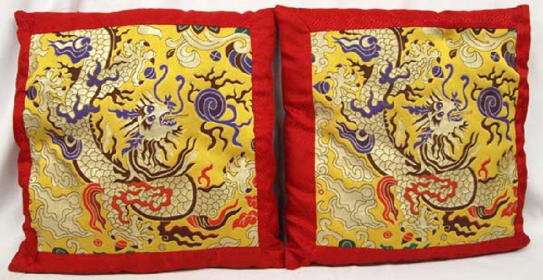 Pair of Chinese Dragon Pillows (1 of 2)