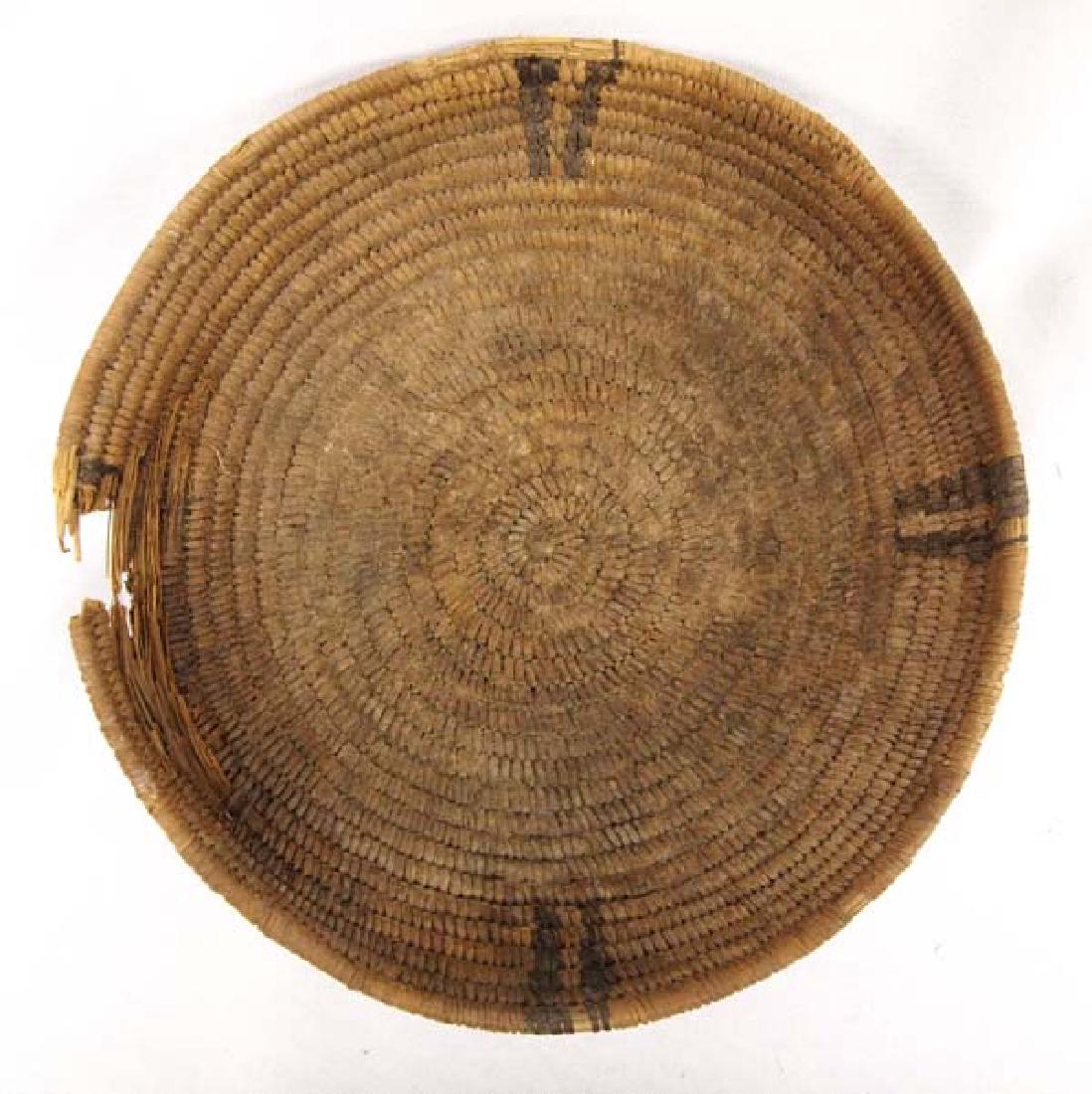 Antique Native American Navajo Two-Toned Basket (1 of 3)