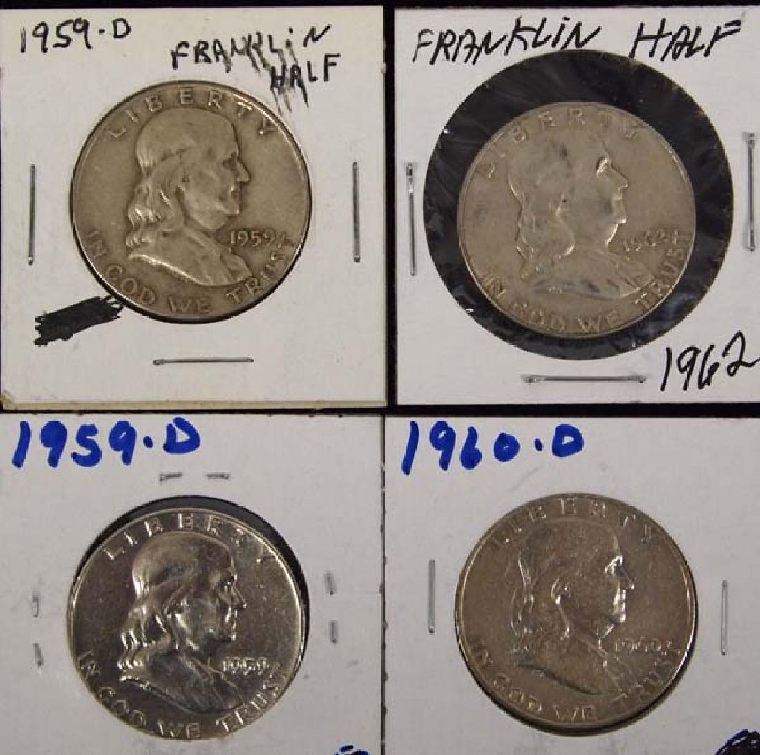 4 Ben Franklin Half Dollars (1 of 4)