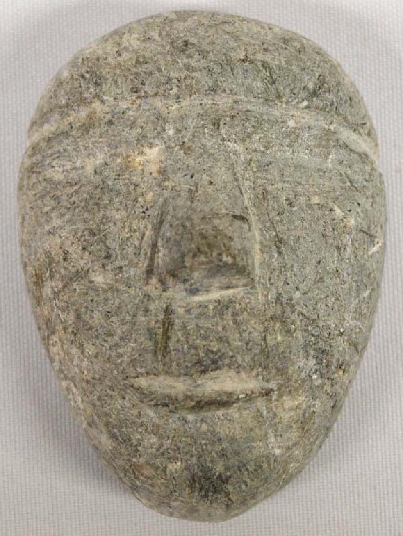 Native American Canadian Inuit Carved Stone Mask (1 of 2)