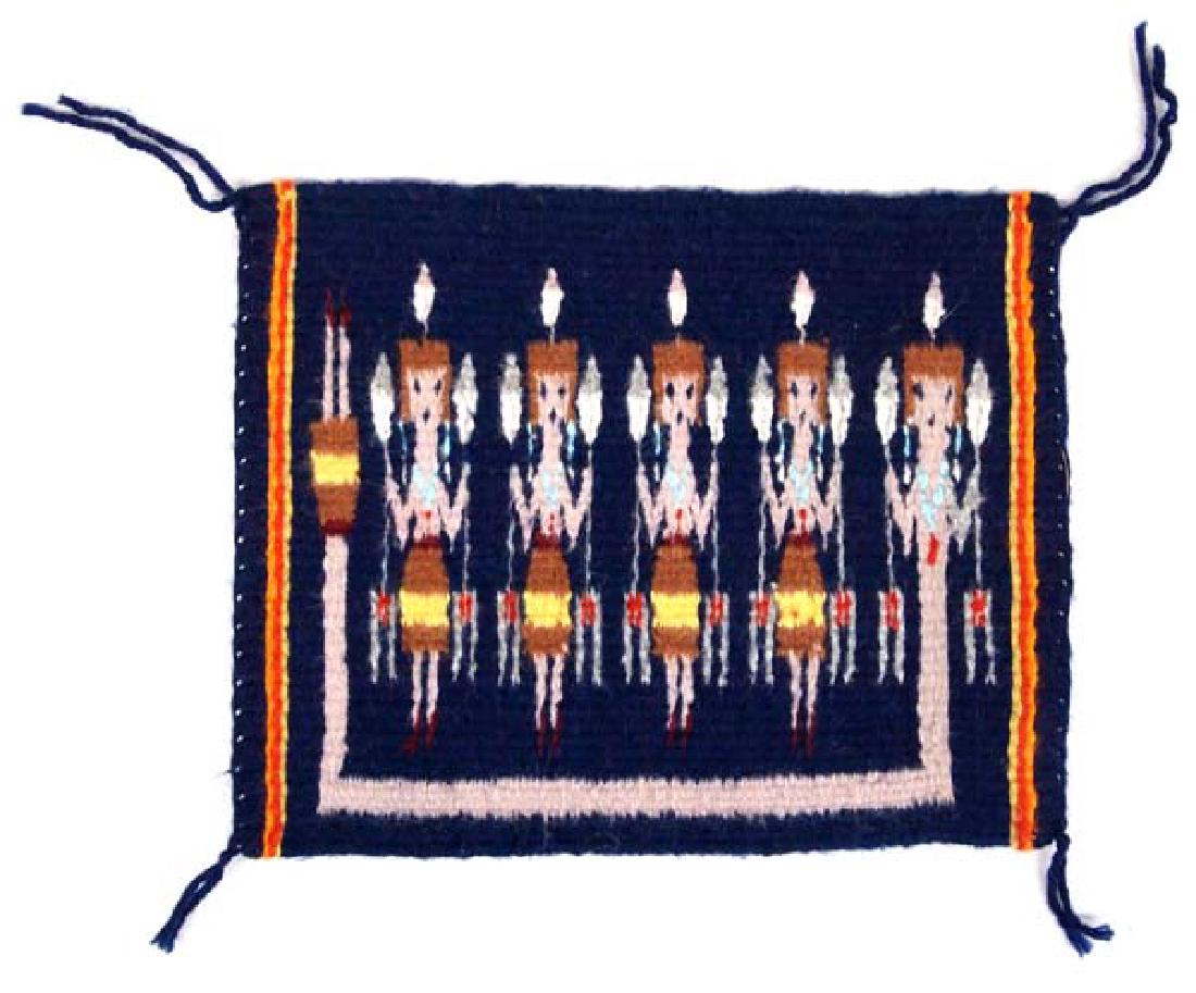 Native American Navajo Yei Bei Chei Wool Textile (1 of 4)