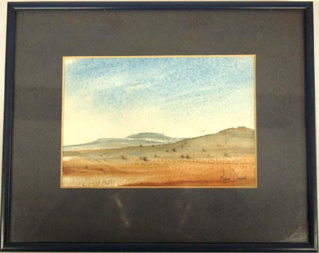 Original Desert Scene Watercolor by H.H. Olson (1 of 3)