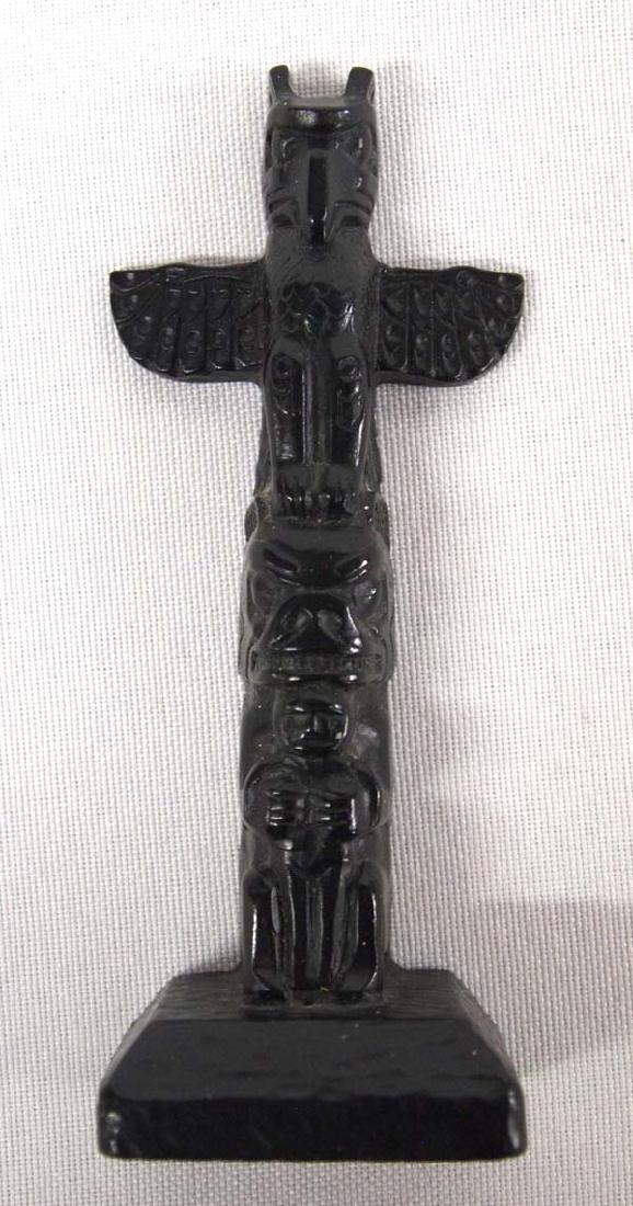 Northwest Coast BOMA Trading Post Totem Pole: Northwest Coast BOMA Trading Post Totem Pole, measures 4''L