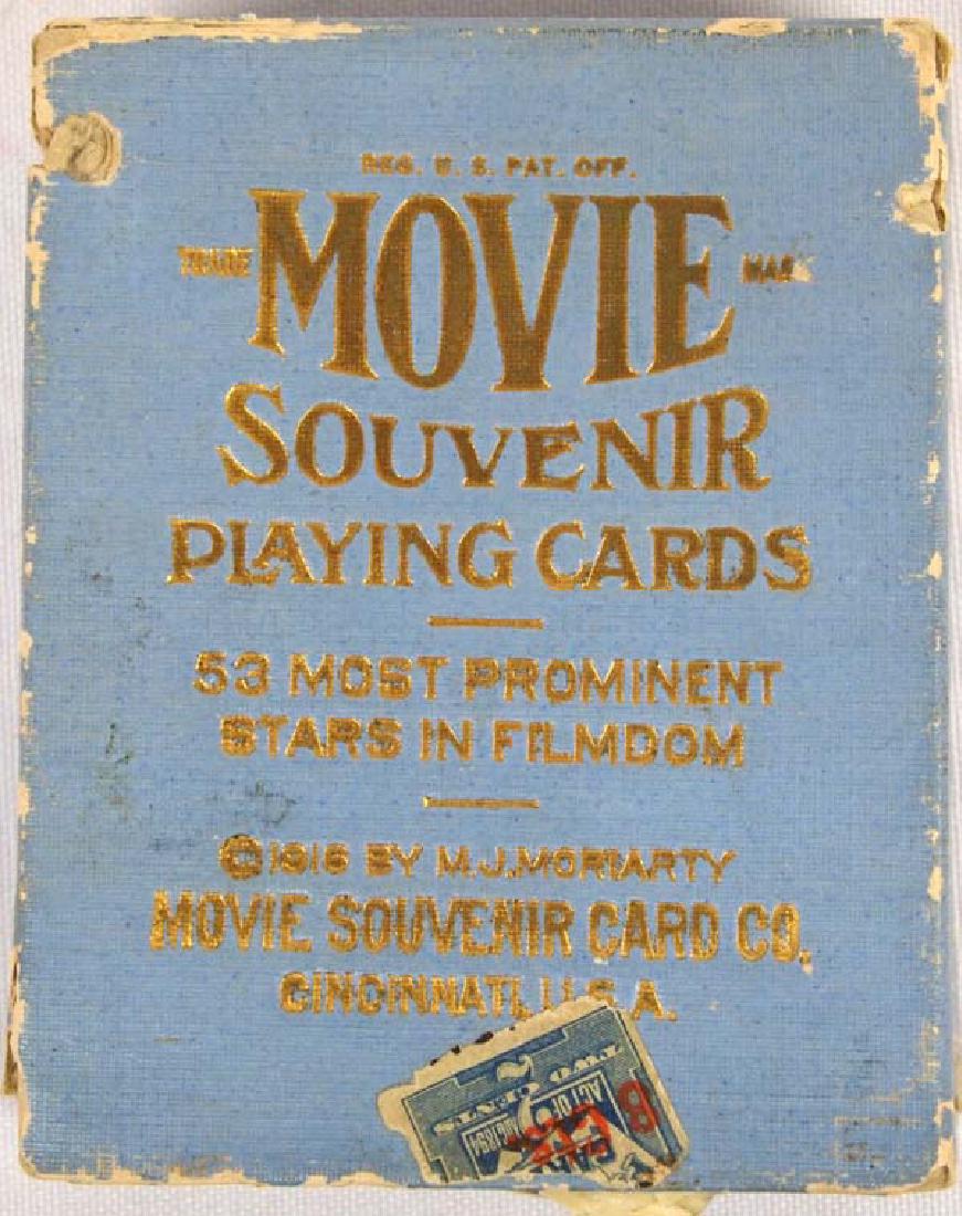1916 MJ Moriarty Movie Souvenir Playing Cards (1 of 4)