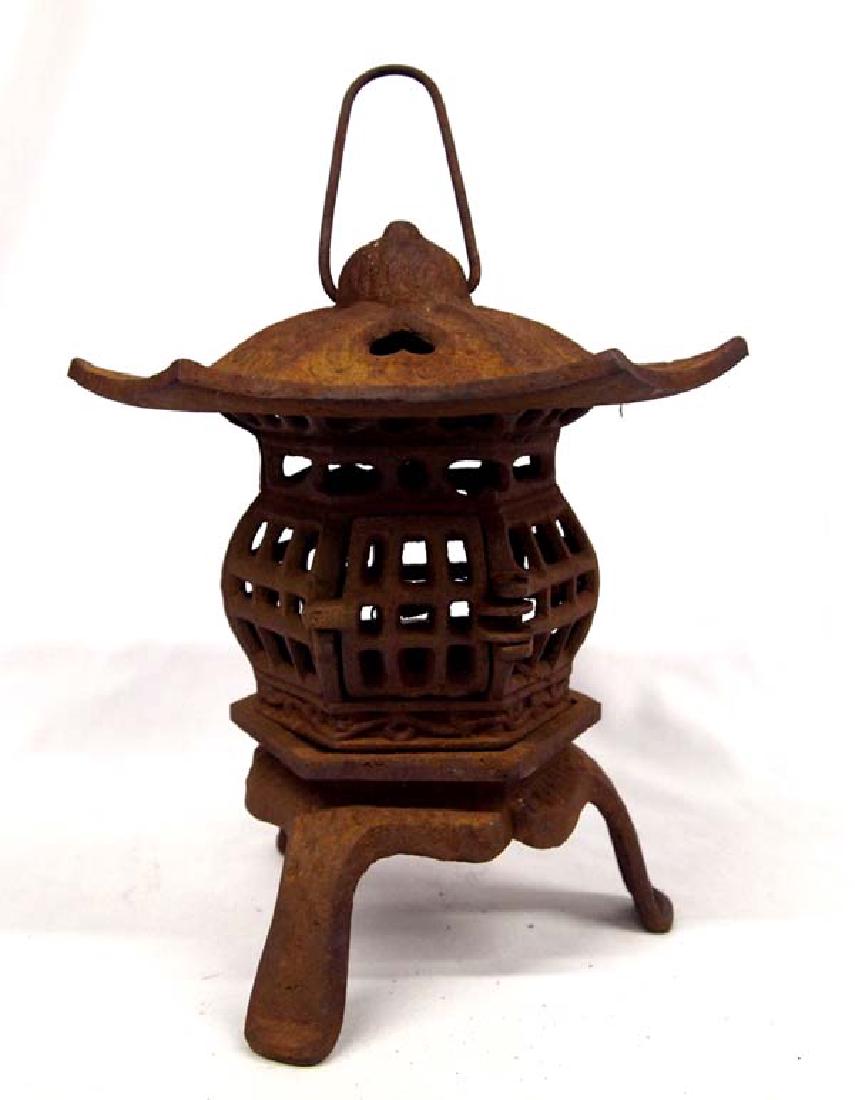Rustic Cast Iron Chinese Lantern (1 of 3)