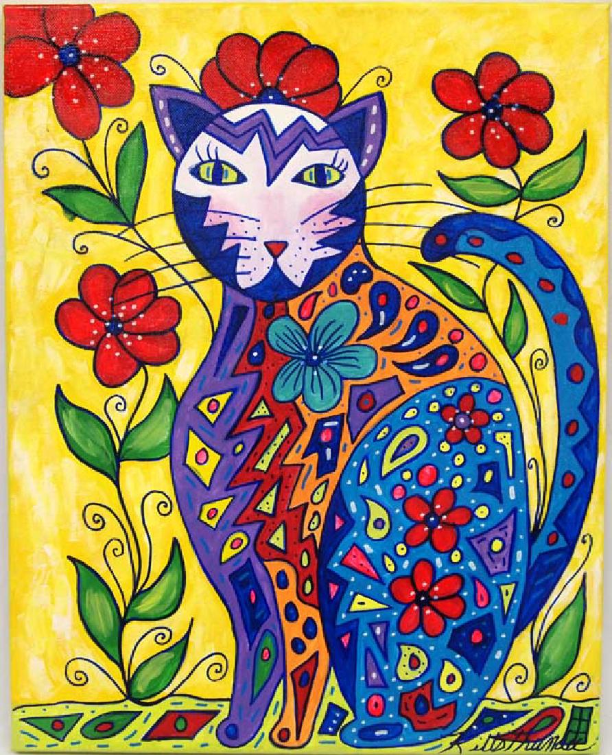 Original Acrylic Painting by Kathy Kills Thunder (1 of 3)