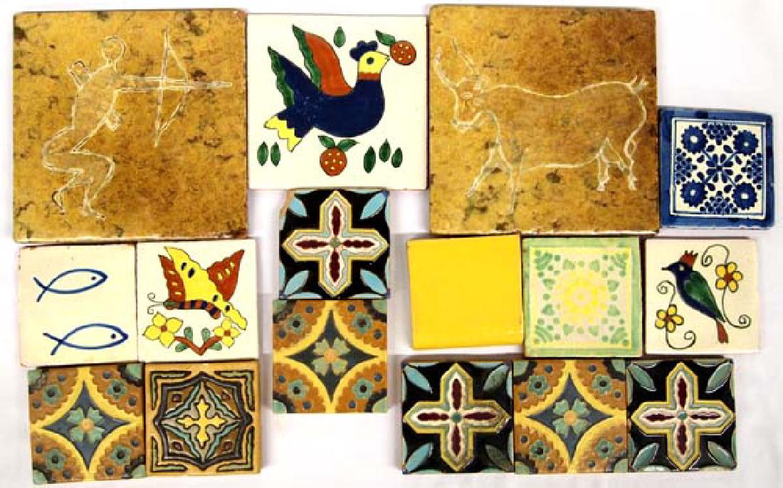 Vintage Mexican Tiles, Various Sizes (1 of 3)